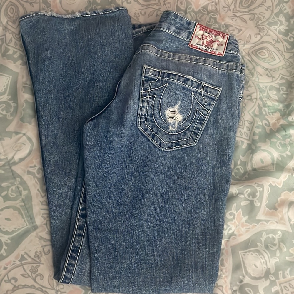 TRUE RELIGION BOOTCUT JEANS LIGHT WASH